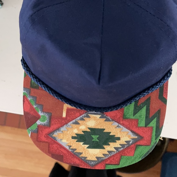 Vintage Blue and Southwest/Aztec Ball/Base Cap - Picture 3 of 9